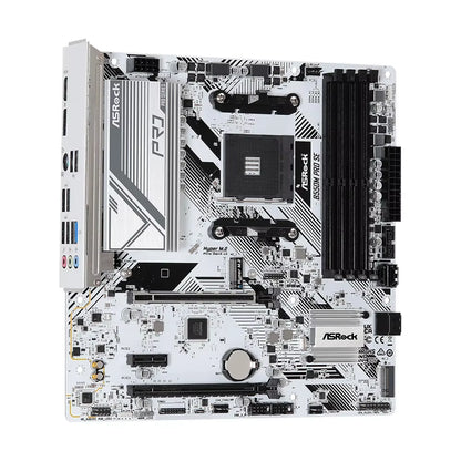 B550M PRO SE Desktop M-ATX White Motherboard B550 AMD Socket AM4 Memory DDR4 128GB Pcie4.0 M.2 SATA III USB 3.2 Placa Mae